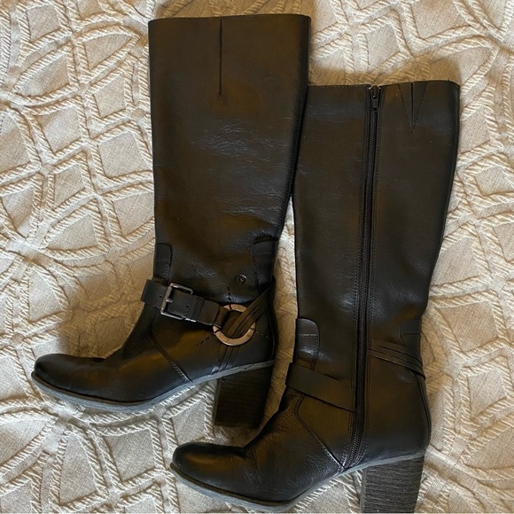 Joseph Siebel Tall boots. Western feel, with zip and stacked heel. 7.5 - Picture 1 of 11